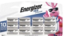 12 FACTORY SEALED - CR123A Energizer 3V Lithium Batteries EXP 2035
