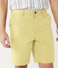 Croft And Barrow Shorts Mens 36 Yellow Classic Flat Front 9.5  Inseam Lemon NWT