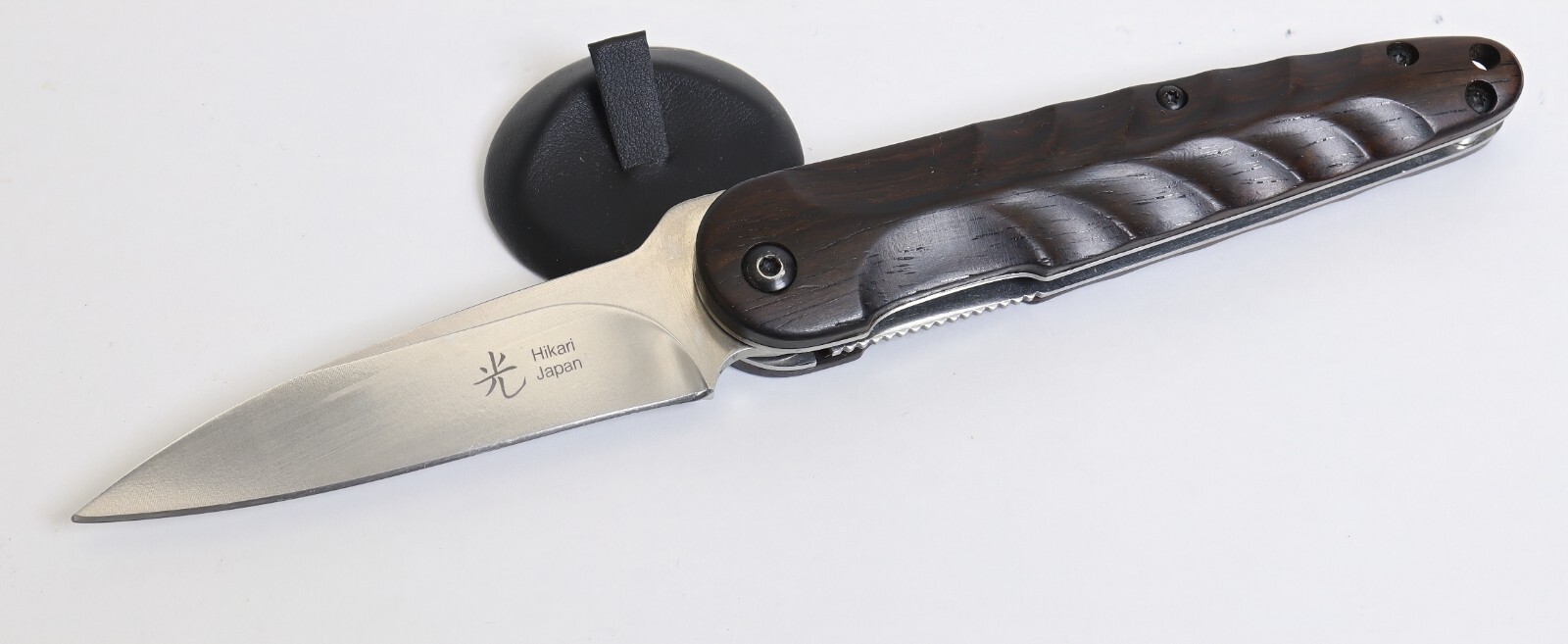 Hikari Japan Higo Flipper Liner Lock AUS8 SS Cocobolo Wood Handle Pocket Knife