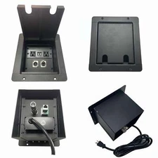 PROCRAFT MINI 2 HOLE LID FEED-THRU RECESSED Stage Pocket/Floor Box w/ 1) WIRED A