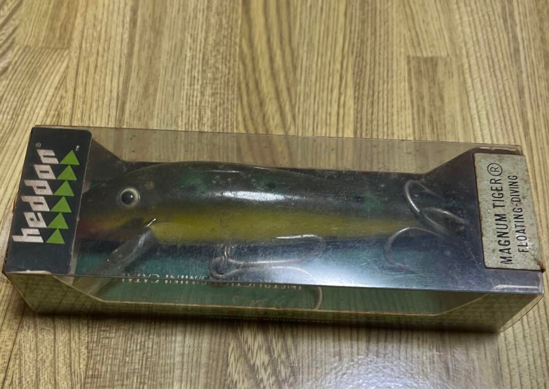 Old Hedon Mugnum Big Tiger BF Bull Frog Color Vintage Fishing Lure Unused 9398MN - Image 13