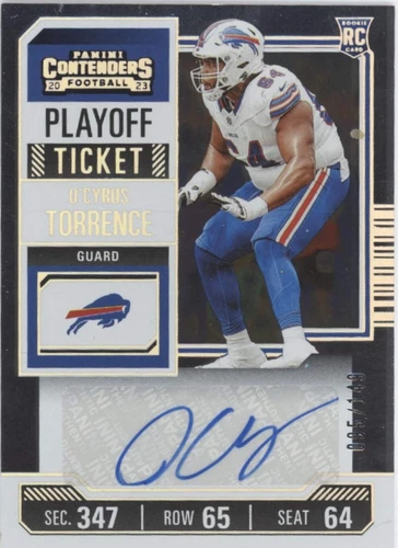 2023 Panini Contenders O'Cyrus Torrence #156
