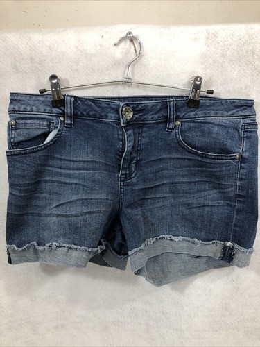 ANA Cuffed Blue Denim Stretch 