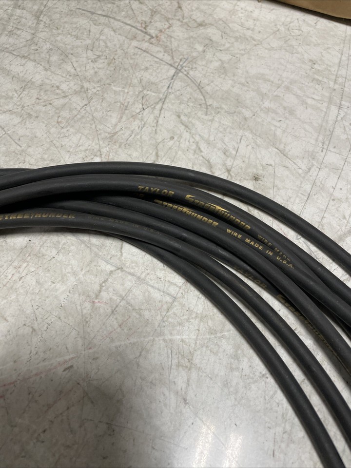 Taylor Spark Plug Wire Set 51005; Street Thunder 8mm Black 90 deg