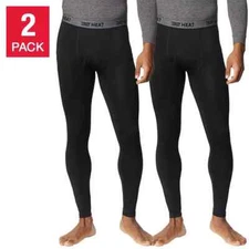 2-Pack 32 Degrees Heat Men's Performance Lightweight Base Layer Pant M, XL