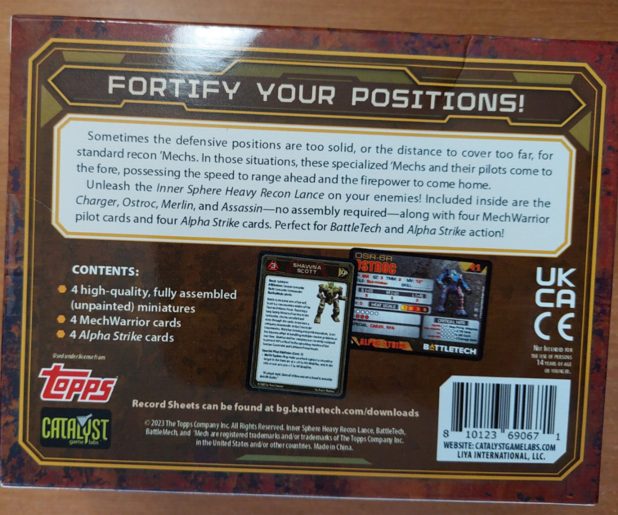 BattleTech: Mercenaries Force Pack - Inner Sphere Heavy Recon Lance Kickstarter