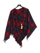 Muji Women's Coat Multi Checkered Wool With Other Overcoat