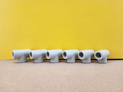 NEW Georg Fischer 727 200 106 20mm Polypropylene Socket Fusion Tee (lot of 6)