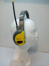 Sony Walkman Sports SRF-HM55 AM/FM Radio Headset Yellow Vintage