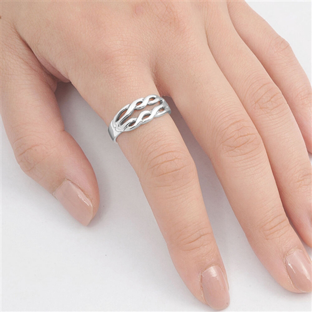 指輪・リング Sterling Silver925 Hanging Chain Ring For Men & Women Amazon.com: Spinner Band And Chain Silver Ring, Oxidized