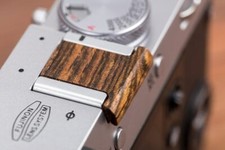 Artisan Wood Soft Shutter Button  Hot Shoe Cover Leica Fujifilm Canon Nikon 