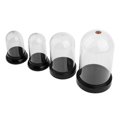 Durchsichtige Abdeckung Runde Basis Display Ständer Box für Druckguss Spielzeug Modell Actionfigur