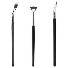 Folding Angle Lash Brush Scalloped Mascara Fan Eyelash Eyebrow Brush Applicator