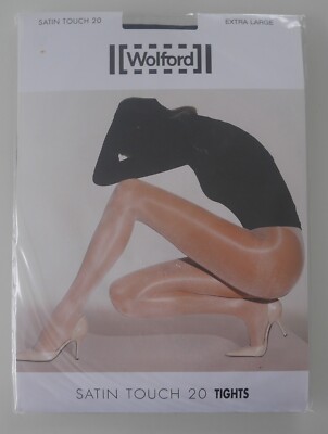 New & Original Packaging: Wolford Satin Touch 20! Size XL! Black! B-Range