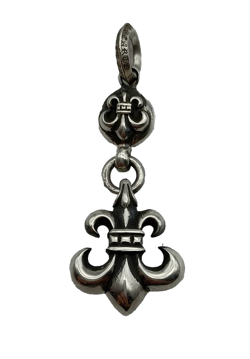Chrome Hearts ユリ紋章チャーム（Fleur-de-Lis） 正規品 100% Authentic Chrome Hearts 1-ball Bs Fleur De Lys Charm Pendant