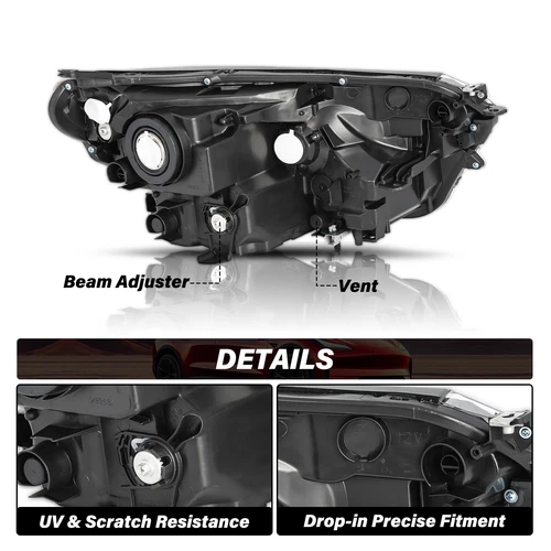 FITs 2016 2017 2018 Toyota Rav4 Headlights Halogen Headlamps Left&Right Pair DOT - Picture 3 of 18