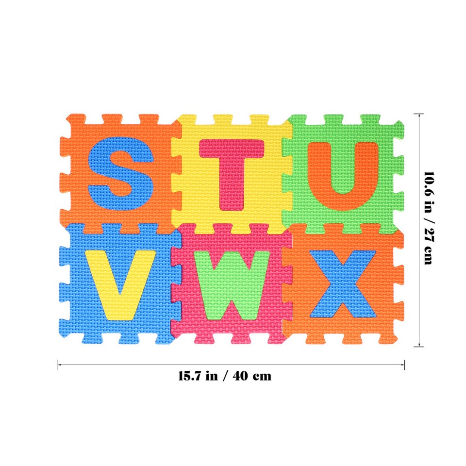 Interlocking Number Tiles Spanish Alphabet Puzzle Eva Foam Floor Mat