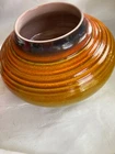 Rare Haegar Pottery "Saturn" Planter Fall Colors as is (small chips)