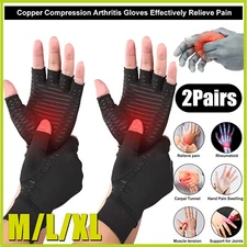 Copper Compression Gloves Arthritis Carpal Hand Wrist Brace Support Non-slip US