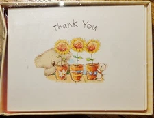 American Greetings Corp Designer Collection Koala Thank You Sunflowers 10 Cards