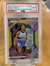 2024 Prizm Monopoly WNBA Angel Reese #WNBA16/50 Purple Millionaire GEM MINT 10💎