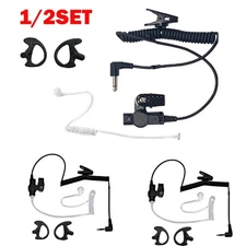 1/2 Set 3.5mm Listen Only Acoustic Tube Police Headset Earpiece For Motorola NEW