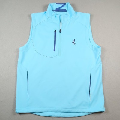 Zero Restriction Z500 1/4 Zip Golf Vest Men's Medium Blue Tour Series