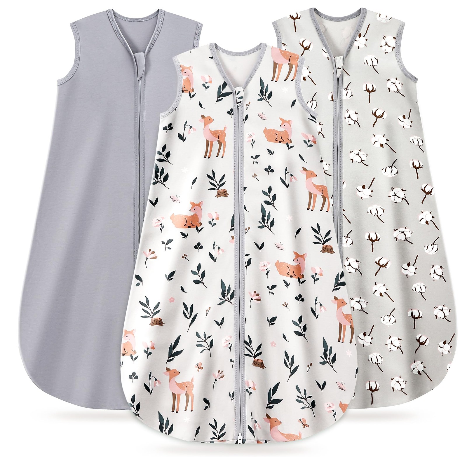 Baby Sleep Sack 12-18 Months, 100% Organic Cotton Wearable Blanket for Babies...