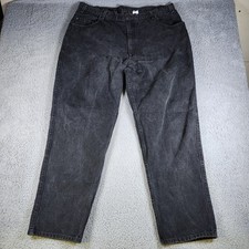 Vintage Levis 545 Loose Fit Baggy Jeans Black Size 42x32 Made In USA