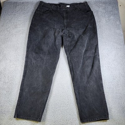 Vintage Levis 545 Loose Fit Baggy Jeans Black Size 42x32 Made In USA