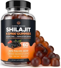 Himalayan Shilajit Gummies for Men & Women - Shilajit with KSM-66..Exp-10/2027