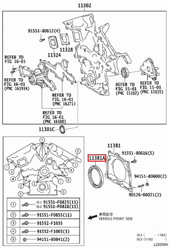 Genuine LandCruiser VDJ79 VDJ78 VDJ76 VDJ200 1VD Rear Main Oil Crankshaft Seal - Picture 18 of 20