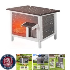 Outdoor Cat House Weatherproof, Feral Cat Shelter For Multiple Cats, Outdoor