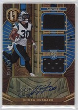 2021 Panini Gold Standard Rookie Jersey Triple /149 Chuba Hubbard #296 Auto 2k3