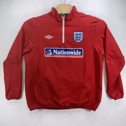 Umbro ENGLAND Training Jersey Top 1/2 zip Football Soccer Shirt jacket XL  C8
