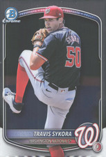 2025 Bowman Draft Chrome - #BDC-137 Travis Sykora Nationals