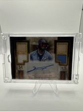 2025 Topps Museum Junior Caminero Auto Signature Swatches Quad Relic SP /50