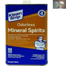 Klean Strip Odorless Mineral Spirits 1 Quart - Efficient Paint Thinner & Cleaner