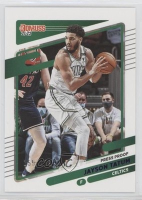 2021-22 Panini Donruss Purple Press Proof 155/199 Jayson Tatum #60 0e0z