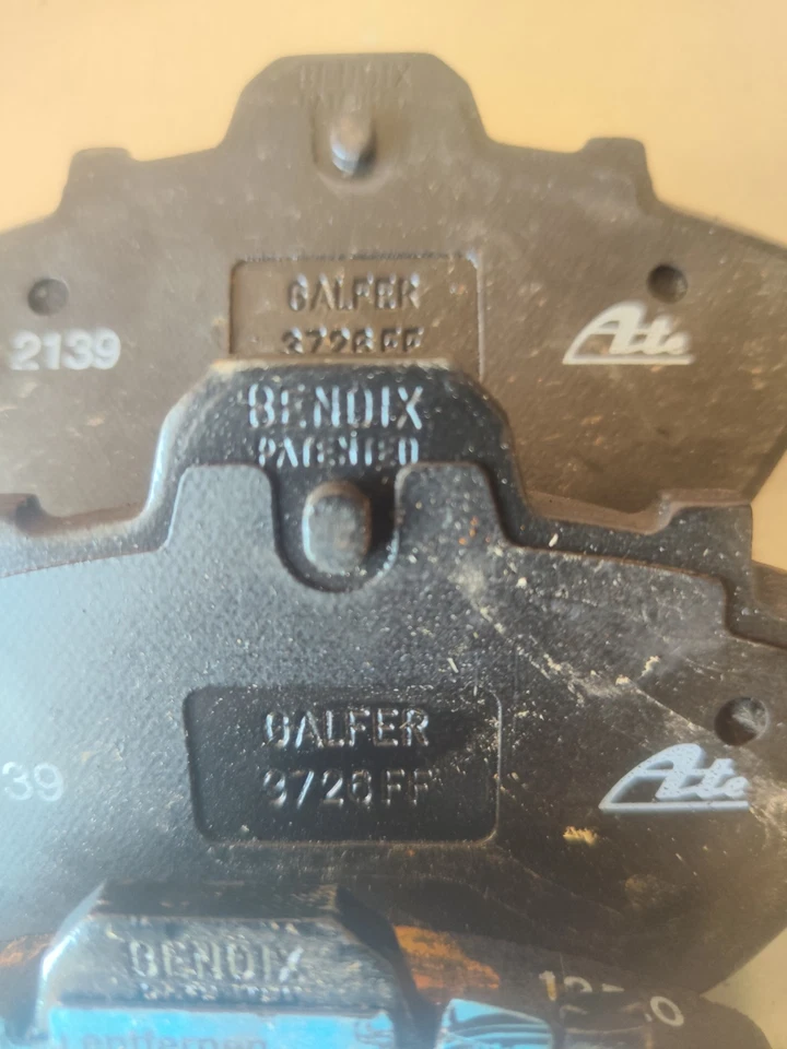 4 PLAQUETTES DE FREIN ATE BENDIX 2139 GALFER 3726FF - Photo 2/2