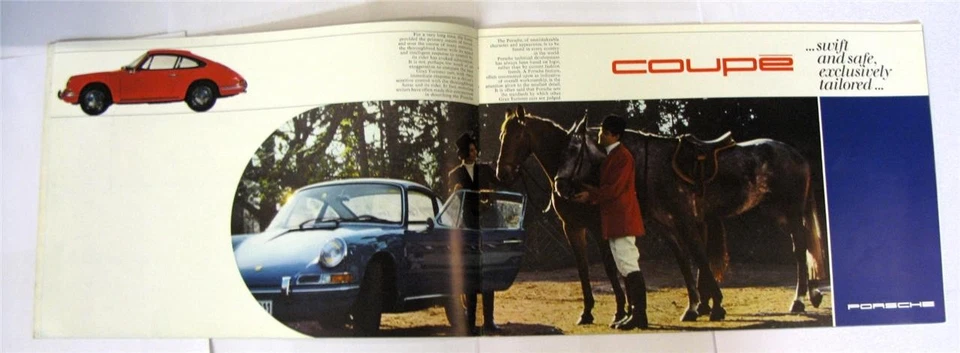 PORSCHE 911 + 912 Car Sales Brochure 1967-8 #W218 e 9.67 - Image 3 of 4