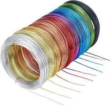 PH Pandahall 650 Feet 10 Rolls 1Mm Aluminum Craft Wire 18 Gauge Flexible Floral