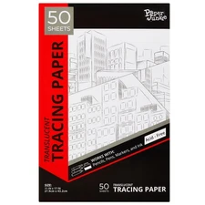 Vellum Tracing Paper Pad, 11 x 17 Inch - 50 White Sheets – Smooth Surface for...