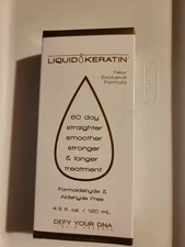 Liquid Keratin 60 day straighter smoother stronger & longer treatment 4.2 oz New