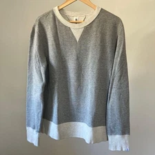BEAMS PLUS × LOOPWHEELER Crew Neck Sweatshirt Gray Size XL Made in Japan
