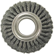 WEILER 09440 Knot Wire Wheel Brush,Arbor,8 in. 34CP69