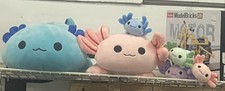 Family of Axolotl Plush Stuffed Animals So Cute Large Dad And Mother , 4 Babies