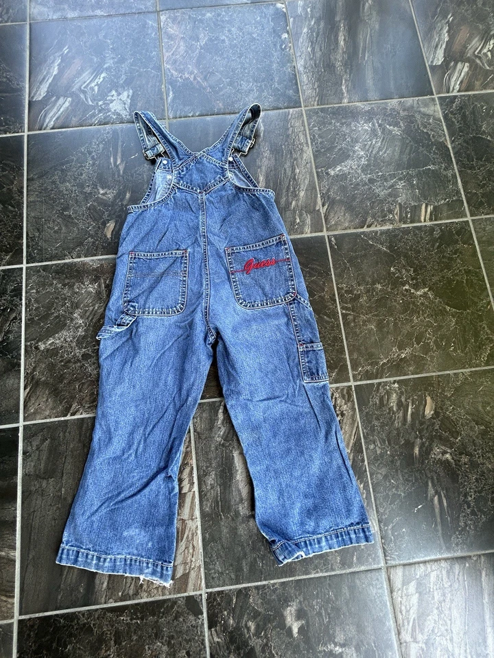 Mono vaquero Guess Jeans vintage años 90 niños talla 5 Foto 4 de 4