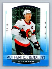 2025-26 SP #AP-12 Brady Tkachuk Ottawa Senators Authentic Profiles Blue