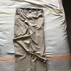 IZOD Golf Men’s Beige Flat Front Golf Pants 36x30 Button Belt Loops — photo 2